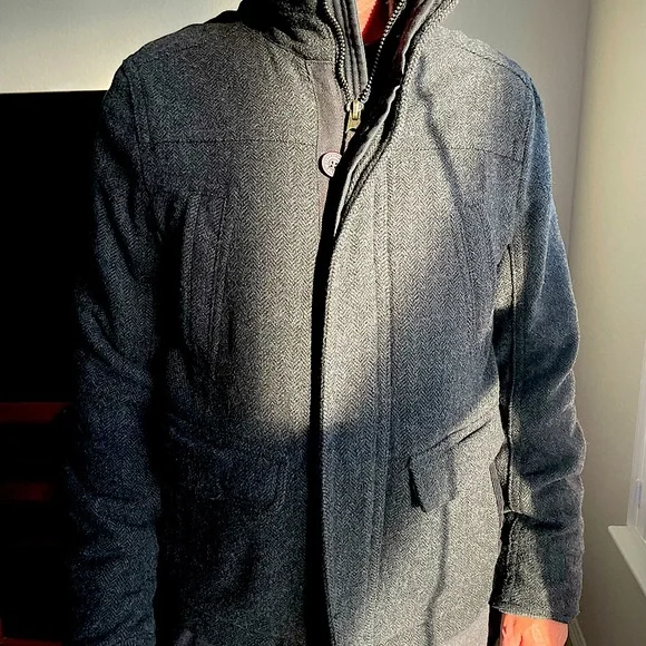 Abercrombie & Fitch Premium Wool Coat L - Picture 13 of 16